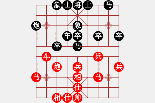 象棋棋譜圖片：jtgdyc(2段)-和-游戲金鷹(人王) - 步數(shù)：40 