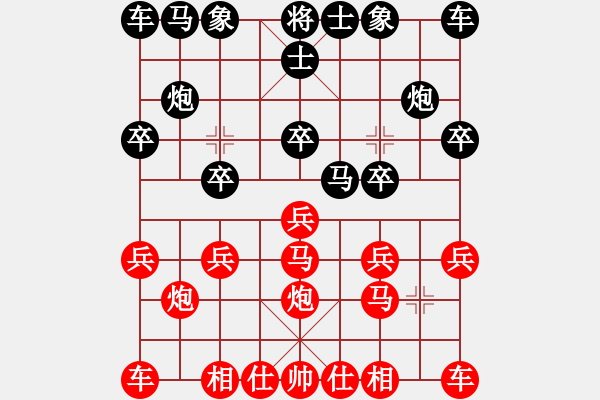 象棋棋譜圖片：行者必達[紅] -VS- 把酒臨風[黑] - 步數(shù)：10 