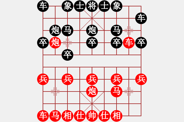象棋棋谱图片：胡锦尧     先胜 谢岿       - 步数：10 
