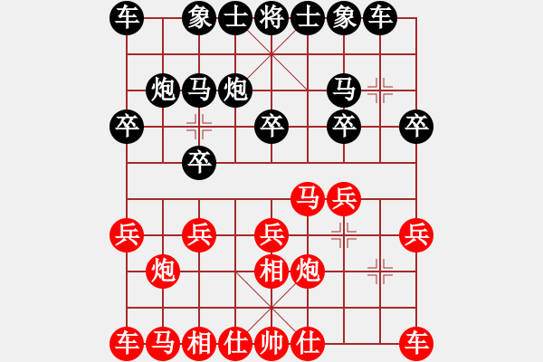 象棋棋谱图片：野葡萄(8段)-负-hohosing(3段) - 步数：10 