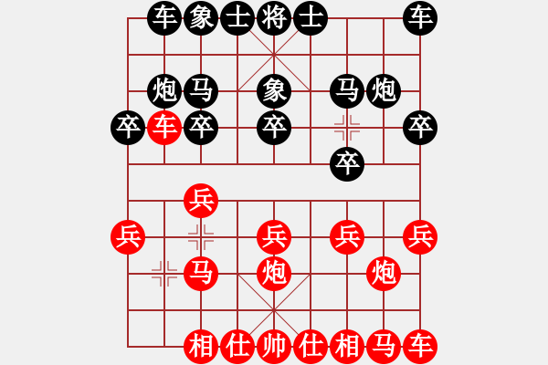 象棋棋譜圖片：熱血盟●溫柔一刀[紅] -VS- 弈┳┳客┣清風┫帝┻┻國[黑] - 步數(shù)：10 