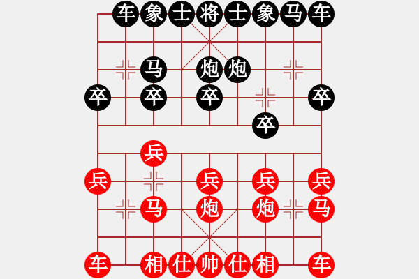 象棋棋譜圖片：鑫奕(1段)-和-長得像王鏗(3段) - 步數(shù)：10 