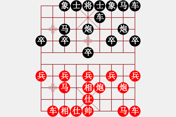 象棋棋譜圖片：謝意[紅] -VS- 橫才俊儒[黑] - 步數(shù)：10 