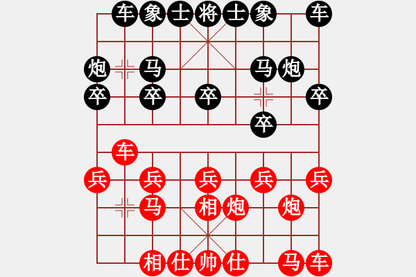 象棋棋譜圖片：硬漢子[紅] -VS- 負分太后 魚[黑](1) - 步數：10 