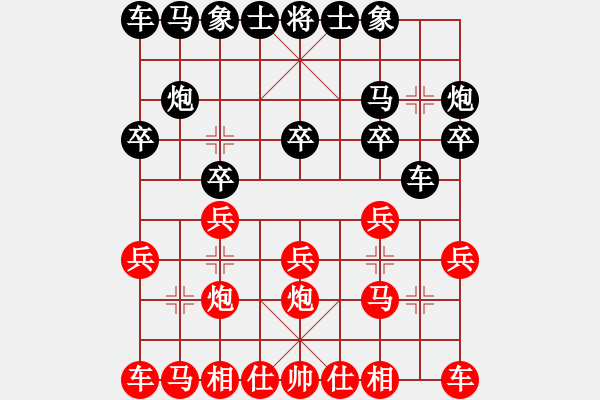 象棋棋譜圖片：2023.9.22.2后勝葛懷亮中炮兩頭蛇 - 步數(shù)：10 