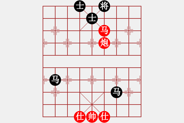 象棋棋譜圖片：初級(jí)（1）班 第十周 基礎(chǔ)題2（掛角馬后炮殺） - 步數(shù)：3 