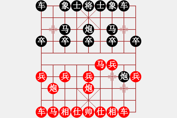 象棋棋譜圖片：永遠(yuǎn)謙卑(4段)-負(fù)-為棋而狂(9段) - 步數(shù)：10 