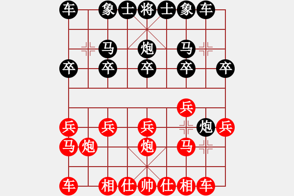 象棋棋譜圖片：正陽我最菜(8級)-負-醉臥棋枰(1段) - 步數(shù)：10 