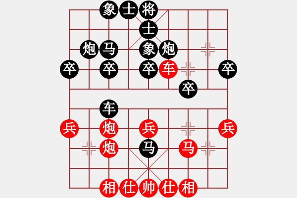 象棋棋譜圖片：百花園女子棋社 大師群樺 先勝 大師群除奸隊(duì)長 - 步數(shù)：30 