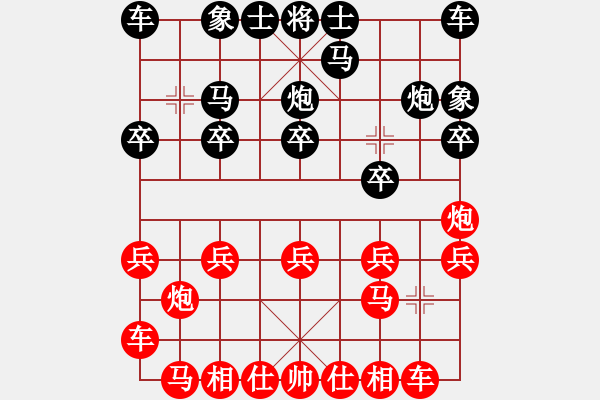 象棋棋譜圖片：[10級]嘎？ 先負 [13級]浩軒爺 - 步數(shù)：10 