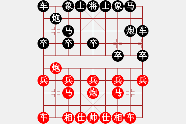 象棋棋譜圖片：將天帥(2段)-勝-伊水布衣(1段) - 步數(shù)：10 