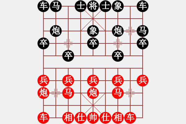 象棋棋譜圖片：2021.3.6.55閑來象棋五分鐘先勝 - 步數(shù)：10 