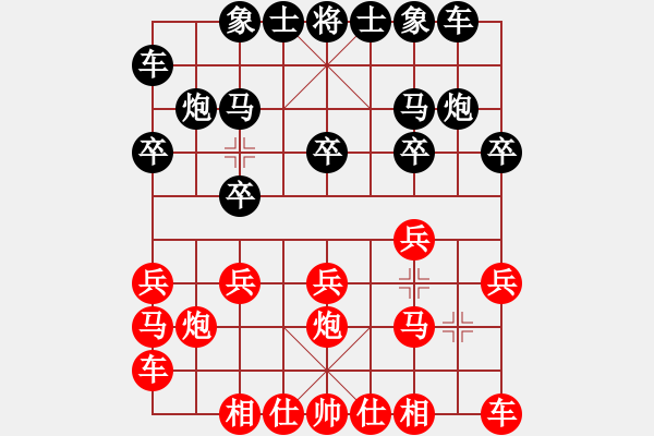 象棋棋譜圖片：未竟之藍(日帥)-和-逆天陸云(天帝) - 步數(shù)：10 