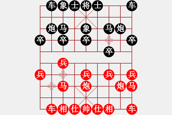 象棋棋譜圖片：【象棋精巧短局(1.30鐵門栓2)】趙大森 先勝 金鳳洪 - 步數(shù)：10 