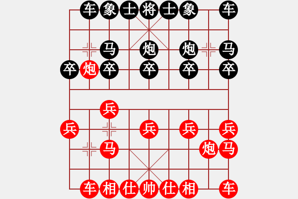 象棋棋譜圖片：葬心紅勝cw63524【仙人指路對中炮】 - 步數(shù)：10 