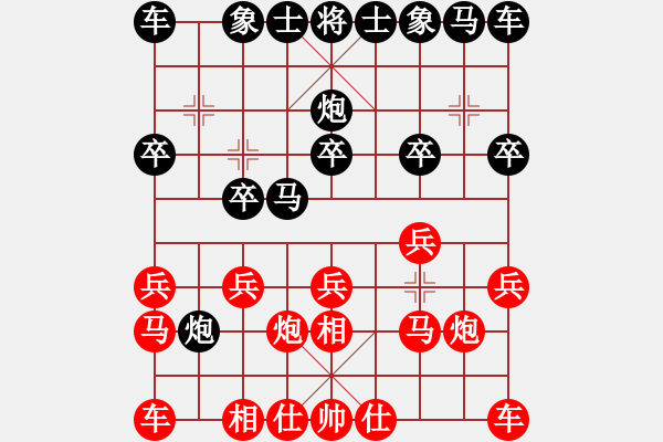 象棋棋谱图片：風清云逸(9段)-胜-电工机械(日帅) - 步数：10 