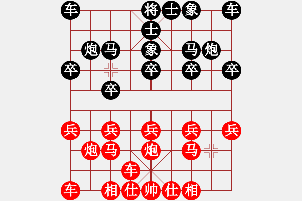 象棋棋譜圖片：橫才俊儒[292832991] -VS- sdff[2353364638] （馬踏匈奴） 【頂】 - 步數(shù)：10 