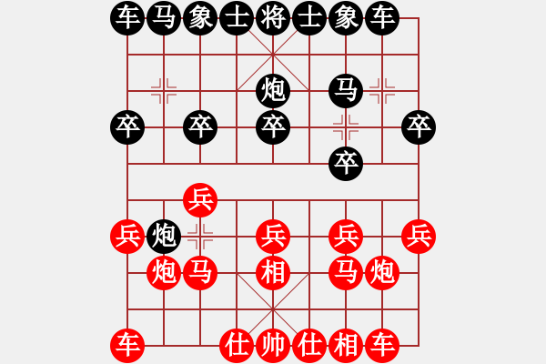 象棋棋譜圖片：肥仔張(9段)-和-象棋巴底洞(4段) - 步數(shù)：10 