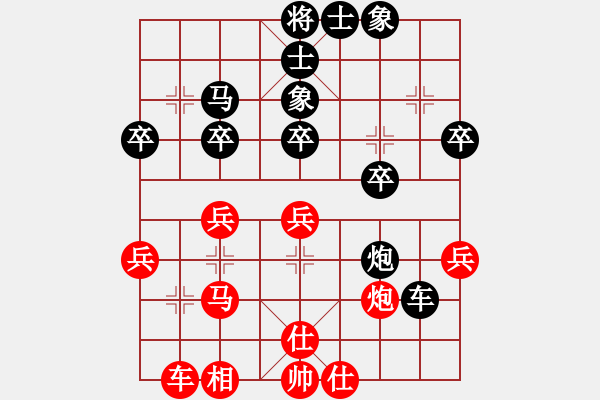 象棋棋譜圖片：勝哥(3段)-負(fù)-柒之殤(4段) - 步數(shù)：40 