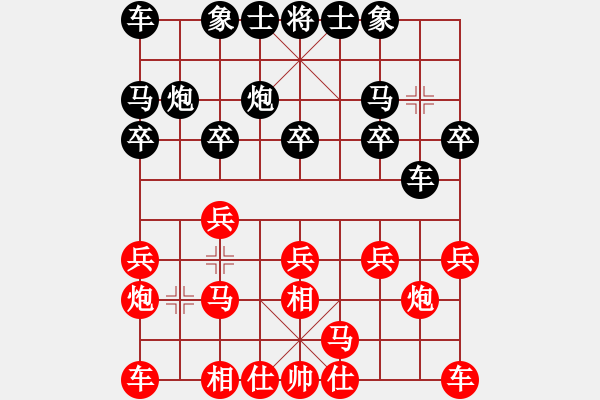 象棋棋譜圖片：馬龍亭     先勝 周新海     - 步數(shù)：10 