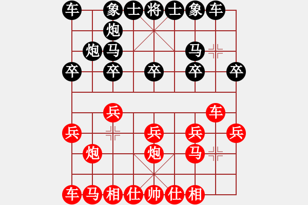 象棋棋譜圖片：古交隊(duì) 葛永強(qiáng) 先勝 杏花嶺區(qū)一隊(duì) 劉晉玉 - 步數(shù)：10 