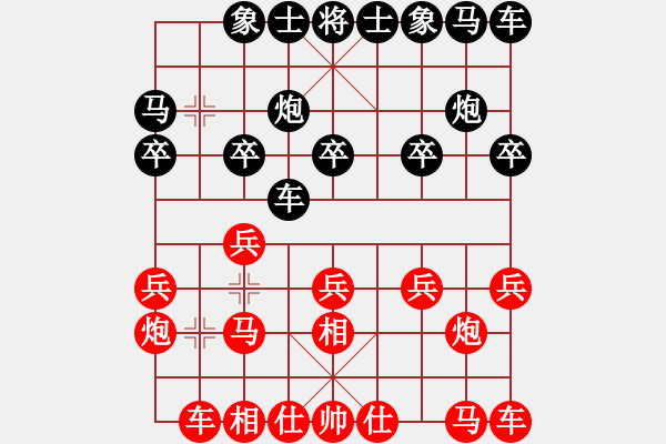 象棋棋譜圖片：菜鳥也瘋狂(8段)-和-棋者下棋(7段) - 步數(shù)：10 