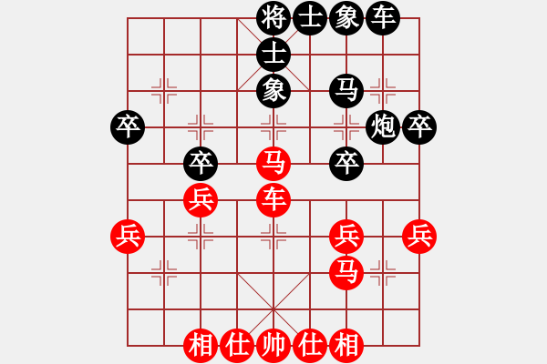 象棋棋譜圖片：【對付雙炮過河】劉永富 勝 業(yè)余六級 - 步數(shù)：40 