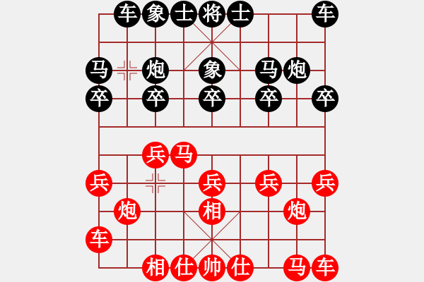 象棋棋譜圖片：【第一輪】第14臺：李杰（先勝）付存祥 - 步數(shù)：10 