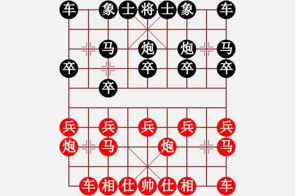 象棋棋譜圖片：天上星[1174439772] 和 芳棋(純人下棋)[893812128] - 步數(shù)：10 