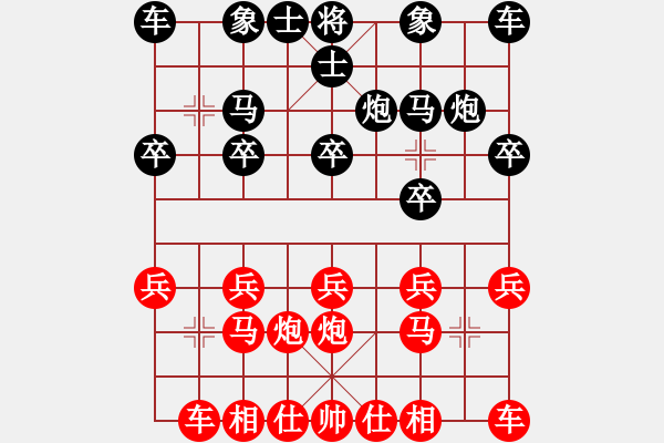 象棋棋譜圖片：橫才俊儒[292832991] -VS- 大海[380962053] - 步數(shù)：10 