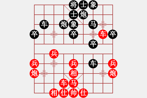 象棋棋譜圖片：1148局 E02-仙人指路進(jìn)右馬對(duì)飛象-旋風(fēng)九專雙核 紅先負(fù) 小蟲引擎25層 - 步數(shù)：30 