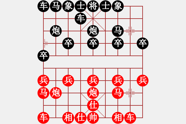 象棋棋譜圖片：珠穆朗瑪[361318300] -VS- 橫才俊儒[292832991] - 步數(shù)：10 