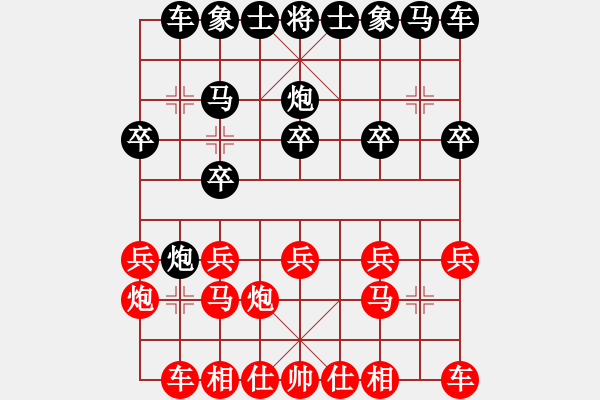 象棋棋譜圖片：天機(jī)商業(yè)庫(kù)(9星)-和-一核測(cè)試(9星) - 步數(shù)：10 