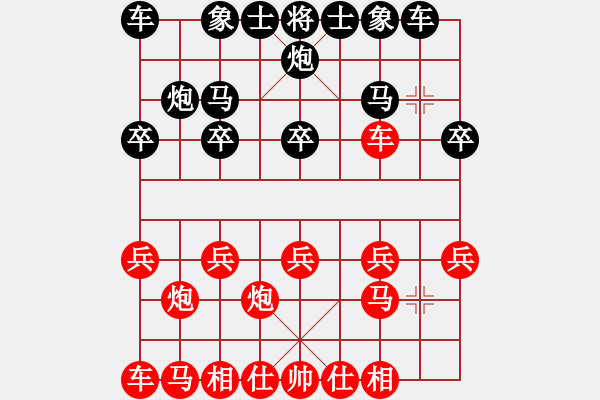 象棋棋譜圖片：小車馬(1段)-負-弱點(5段) - 步數(shù)：10 