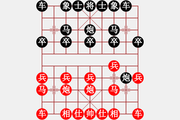 象棋棋譜圖片：芳棋(純?nèi)讼缕?[893812128] 勝 Q★龍豹[672665036] - 步數(shù)：10 