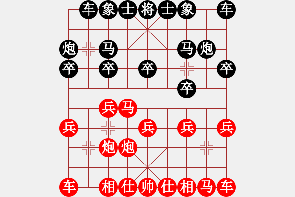 象棋棋譜圖片：先鋒馬變化 - 步數(shù)：10 