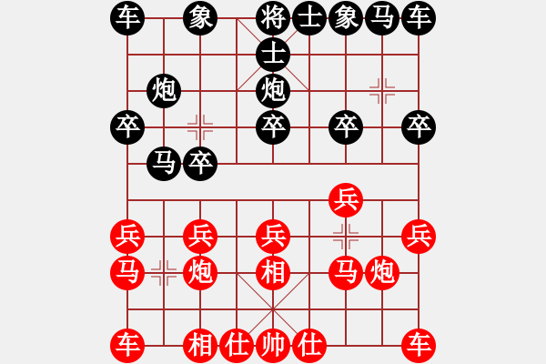 象棋棋譜圖片：西白虎(月將)-和-電白勛哥(4段) - 步數(shù)：10 