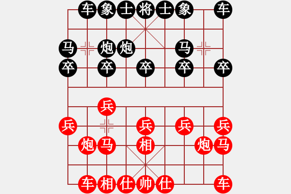 象棋棋譜圖片：象棋小新(日帥)-和-廈門象棋手(人王) - 步數(shù)：10 