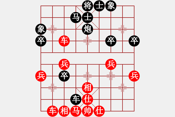 象棋棋譜圖片：4174 我勝 7-3對(duì)7-3 2020.5.8下的 - 步數(shù)：40 