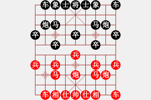 象棋棋譜圖片：邊走邊說[1367090591] -VS- 浪漫♀王子[991608389] - 步數(shù)：10 