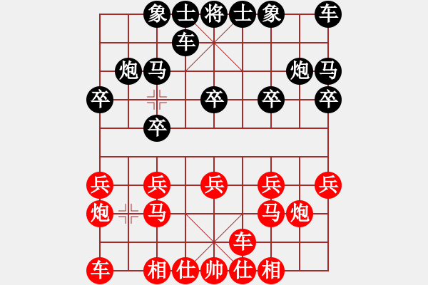 象棋棋譜圖片：象棋愛(ài)好者 VS 初級(jí)棋士 - 步數(shù)：10 