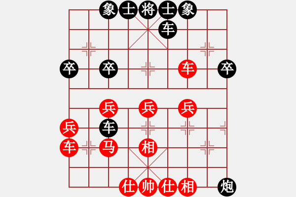 象棋棋譜圖片：靜思雨天星(1段)-勝-不知你是誰(3段) - 步數：40 