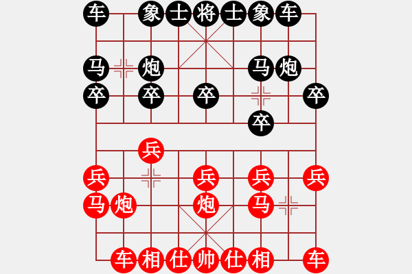象棋棋谱图片：三元一队 高松江 和 凯凯置业二队 高象杰 - 步数：10 