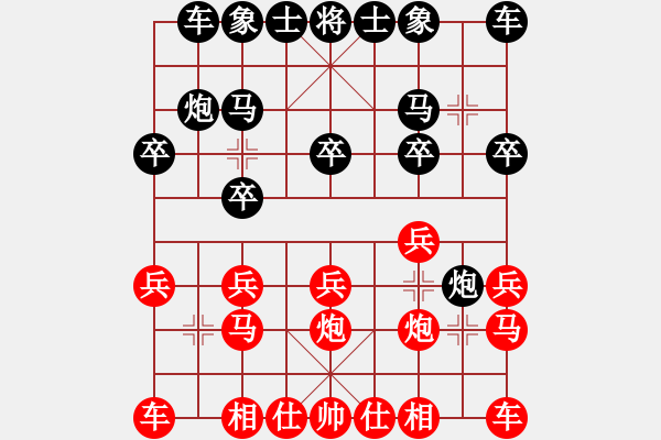 象棋棋譜圖片：龍王爺好萊塢[紅] -VS- bbboy002[黑] - 步數(shù)：10 