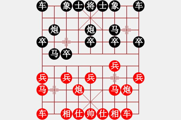 象棋棋譜圖片：東方不敗[紅] -VS- 歡聚一堂[黑] - 步數(shù)：10 