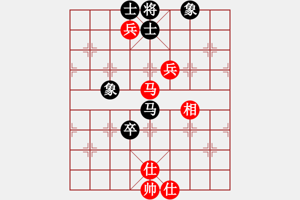 象棋棋譜圖片：五八炮右直車對(duì)屏風(fēng)馬進(jìn)3卒（一） - 步數(shù)：110 