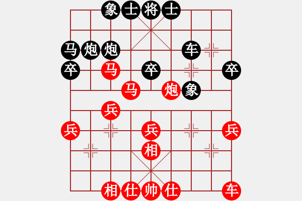 象棋棋谱图片：六6 浙江徐崇峰先胜杭州郑宇航 - 步数：30 