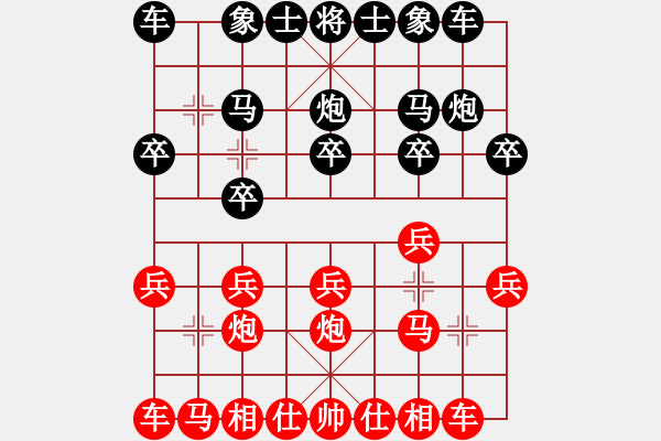 象棋棋譜圖片：織金象棋比賽喻吉忠先勝王磊 - 步數：10 