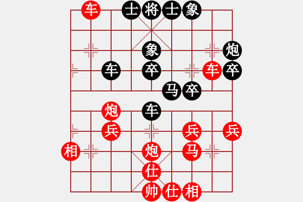 象棋棋譜圖片：2474局 B06-中炮對(duì)龜背炮-旋風(fēng)引擎23層(2863) 先勝 諸葛亮(2400) - 步數(shù)：40 