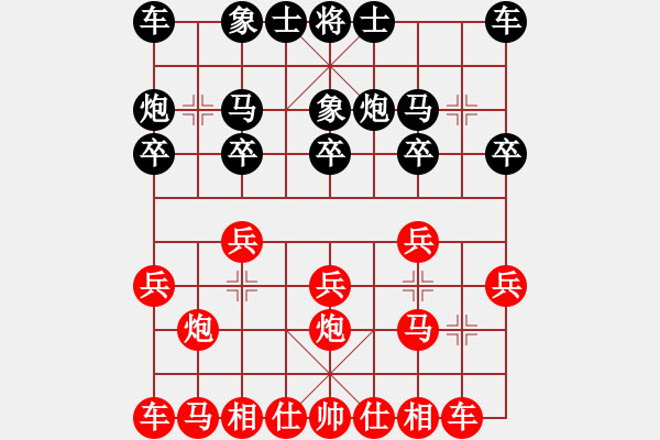 象棋棋譜圖片：葬心紅勝喜洋洋懶洋洋灰太狼【五七炮對(duì)反宮馬】 - 步數(shù)：10 